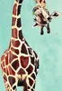 Handmade Animal Picture Painting Beauty Giraffe Art on Canvas for Home Wall Decoration Support Drop Shipping