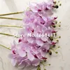 Hot Single Stam Orchid 78cm / 30.71 "Lengte 18 stks Kunstbloemen Mini Phalaenopsis Butterfly Orchids voor Home Xmas Showcase Decor