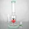 glass percolator bong waterpipe straight tube classic bong 11'' hand blown bong with apple bubbler glass bong water pipe