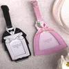 Free Shipping 100PCS=50Pairs Bride and Groom Luggage Tag and Place Card Holder Engagement Return Gifts Wedding Favours Souvenirs