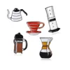 American Coffee AeroPress Chemex Filter Cup Brosche Denim Jacke Pin Shirt Abzeichen Modeschmuck Geschenk für Freunde Kinder