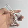 Bong per tubi dell'acqua mini piattaforme petrolifere femminili da 10mm 14mm con bong per acqua a mano piccola da 4,3 pollici 6,3 pollici trasparente spesso riciclatore