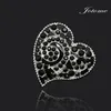 100st Clear Crystal Brosches Rhinestone Heart Shape Souvenir Rand Brooch Pins For Bunerals