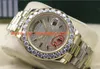 최고 품질 럭셔리 손목 시계 18K 옐로우 골드 41MM 자동 무브먼트 다이얼 다이아몬드 더 큰 다이아몬드 베젤 시계