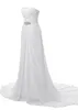 Dantelli Akan Şifon Sevgiliye Boyun Çizgisi A-Line Abiye Boncuk Belli Beyaz Balo Elbise Vestidos De Formatura Curto