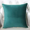 Multi Size Plain Velvet Fabric Pillow Cushion Cover Home Office Sofa Chairs Lumbar Back Cushion Set Europe style Decor Pillow Cases