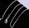 Стерлингового серебра 925 коробка цепи ожерелья ювелирные изделия 1.2 мм стерлингового серебра 925 цепи 100 шт. / лот размер смешивания бесплатно