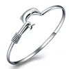 20pcs/lot hot gift factory price 925 silver charm bangle Fine Noble mesh Dolphin bracelet fashion jewelry