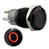 16mm 12 V Araba Metal Mavi Alüminyum LED Güç Push Button ON / OFF Anahtarı Mandalı B00460