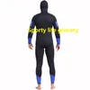 رفيعة المستوى احترافية 2 قطعة غرباء الغوص 5 مم men039s الشتاء الحراري الرياضة الرياضية الغطس Surfing Wear7468725