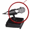 Microfono unidirezionale cablato Microfono a condensatore per tablet mini telefono cellulare in metallo con supporto Microfono da studio per computer4337055