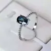 Anel de casamento de pedra preciosa luxuoso 5 * 7mm 0.7 ct Natural escura azul safira anel sólido 925 sterling prata sapphire anel para menina