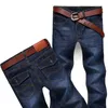 Gros-2016 Automne Hiver True Slim Straight Denim Pantalon Homme Bleu Profond Homme Marque Jeans 01Y6699