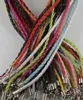 45cm Colorful PU Leather String Rope Handmade Braided Chain DIY Jewelry For Women Men Pendants Necklaces