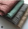 2021 Großhandel - N15 Einfacher Crinkle-Viskose-Wickel-Hijab. Dickerer Schal, Schal, 180 * 90 cm, 10 Stück 1 Los, Farben können ausgewählt werden