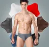 DHL Gratis Sexig Aktiv Sport Modell Andningsskydd Mesh Men's Bikini Brifes Underbyxor Stor mjuk U Design Bulge Is Silk Bump Mäns Underkläder