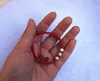 Натуральный агат 925 стерлингового серебра шарик 3 / Красный змея узел браслет