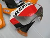 Kit de carénage de rechange pour Honda CBR900RR 02 03 ensemble de carénages de carrosserie orange noir CBR 954RR 2002 2003 OT08