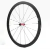 700C 38mm depth 25mm width carbon wheels road bicycle Tubular carbon wheelset with EVO straight pull hub, U-shape rim