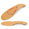 New Style Leather Arch Support Insole For Flat Feet Ortic Insole flat foot correct feet care orthopedic insert shoe pad2083616