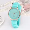 Fashion Sport Watch Candy Band Women Quartz Watches Colorful Silicone Ladies Man Teenage Jelly Clock for Gift
