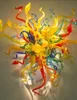 Flower Multicolor handicraft Blown Lamp Mounted Fixture LED Art Sconces and Wall Lamps