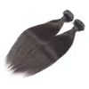 Freies Verschiffen 8A Grade Brasilianisches Reines Haar Gerade 3 teile / los 100 gr / teile Gerade Haar Bundles Natürliche Schwarze Farbe 100% Menschliches Haar