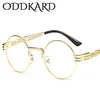 Oddkard steampunk do vintage óculos de sol para homens e mulheres marca designer rodada moda óculos de sol oculos de sol uv400