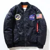 Fall-Flight Pilot Jacketrock Bomber Ma1 Men Jackor broderi Baseballrockar M-XXL Gratis frakt