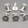 ファッション5パリス/ロットシルバースナップチャームCUFFLINKS DIYスナップジュエリーフィット18mmジンジャースナップチャンクチャームボタン