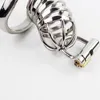 Aço inoxidável 5mm PA Bloqueio Glans Piercing Dispositivo de Castidade Masculina Brinquedos Sexuais Para Homens Penis Restraint Chastity Bloqueio