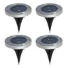 underground lamps Solar Waterproof Lamp Round Outdoor Decking 2 LED For Garden Road Decoration lights