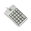 Clavier ione combos de souris 19 Clavier numérique avec roue de défilement pour la saisie rapide du clavier USB Mause sans fil 24G et Bluetoot2462505