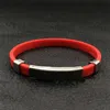 Gezondheid magnetische energie Identificatie Bangle armband Zwarte siliconen roestvrijstalen magneetvoordeel Hoge gepolijste rode zwarte witte kleuren