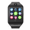 Q18 Android 휴대폰을위한 Smart Watch Bluetooth 스마트 워치 지원 SIM 카드 카메라 답변 전화 및 다양한 언어 1.44 인치 스마트 시계 설정 소매 상자