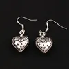 Boucles d'oreilles lustre fraise 3D, crochet d'oreille poisson en argent 925, 20 paires/lot E937 14.4x37mm