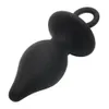 IKOKY Mini Plug anale Butt Plug per principianti con anello di trazione Giocattoli erotici in silicone Giocattoli erotici per uomini Donne Massaggiatore prostatico q170718