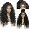 360 Lace Frontal Wig 180% Density Pre-Plucked Hairline 360 Lace Front Human Hair Wig Curly Hair Wig for Black Women 12inch 180% densit