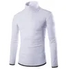 Men's tops Turtleneck Knitted Pullover spring Autumn Slim Fit Elastic Homme Solid sweaters Mens knitwear New Basic Style