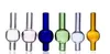 Smoking Double Tube Accessories Quartz Thermal Banger Nail with colorful Glass Carb Cap 10mm 14mm 18mm Male Female Joint for Glass Bowl Bongs