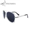 2021 Lunettes de soleil Femmes Mode Luxury Sun Lunettes Marque Designer rétro creux de métal creux PC lentille UV400 avec boîte