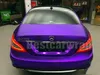 Film d'enveloppe de voiture en vinyle chromé satiné violet avec bulle d'air gratuit pour les graphiques de véhicules de luxe couvre les autocollants en aluminium 1.52x20m 5x67ft rouleau