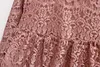 キッズガールズレースドレス女の女の子フローラル刺繍ホローアウトドレス幼児プリンセスドレス
