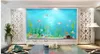 Underwater World Sea Marine Museum TV pano de fundo papel de parede para paredes de 3 d para sala de estar