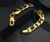 Fashion classic men's and women's plated 18k gold couple bracelet 12mm * 8in Figaro bracelet 10PCS/LOT