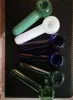 Variété d'accessoires de bongs en verre de tabac, pipes à fumer en verre colorées mini pipes à main multicolores meilleure pipe en verre cuillère