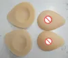 Gratis frakt 2018 Hot Selling Silicone Breast Forms Triangel Teardropformad för Shemale Transgender Artificial Protes 300-1400G / PAIR