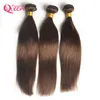 # 4 kleur ombre braziliaanse steil haar bundels Ombre Menselijk Hair Extensions Weave Braziliaanse Virgin Menselijk Haar 3 Bundels Gratis Verzending