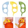 2pcs Kök Verktyg Öppnare Slicer Dinning Orange Lemon Frukt Skinn Remover Peeler # R21