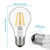 LED-Lampen, A60-Filament, 6 W, 8 W, E27, GLÜHBIRNE, globale klare Lampe, E27/E14/B22, 110 V, 220 V